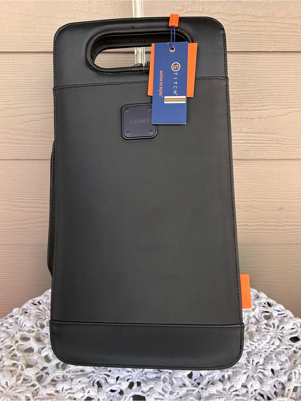 NWT STITCH Golf Ultimate 2-Bottle Wine Tote - Onyx Black